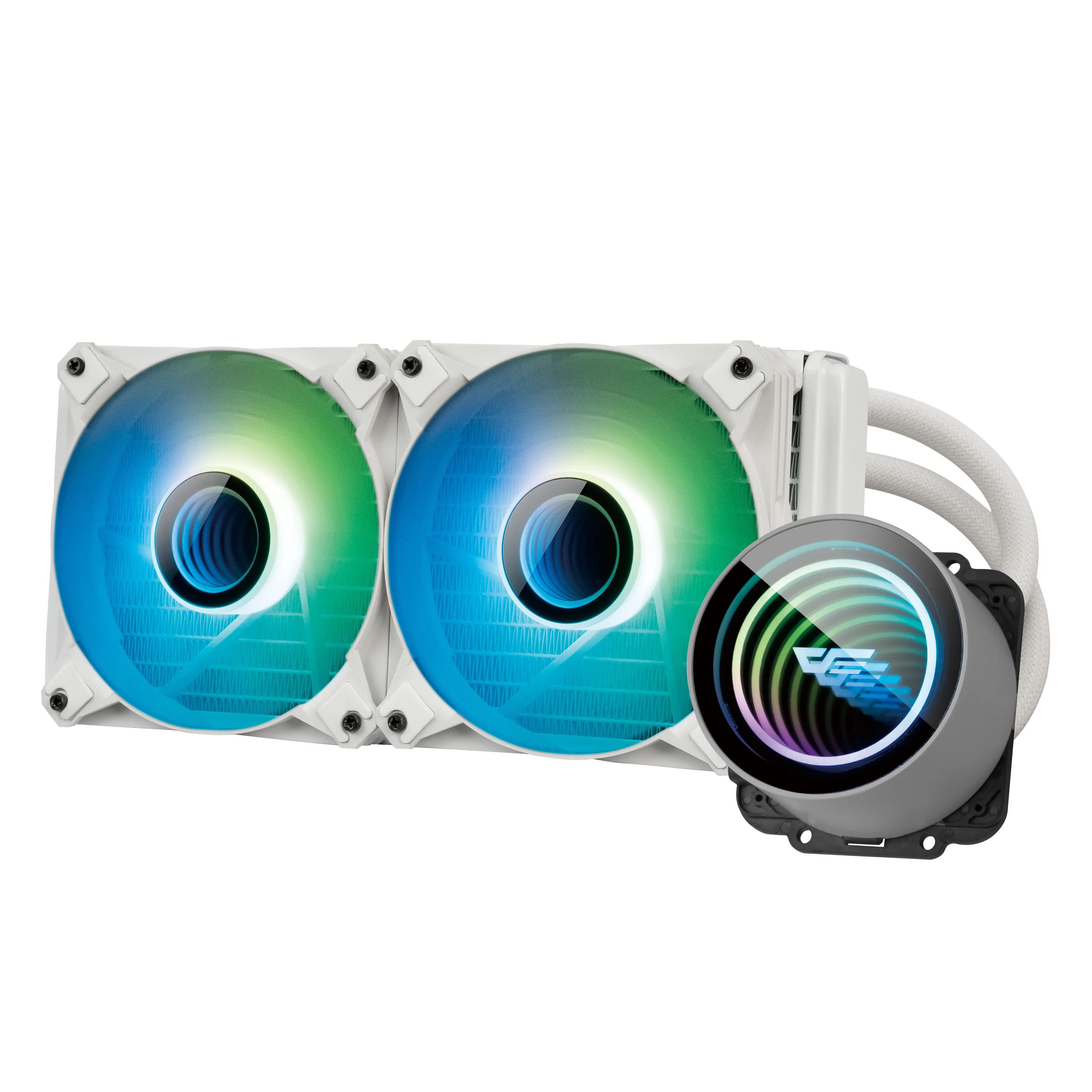 Darkflash DXV2PCケース水冷コンピューターCPUファンRBG CPU