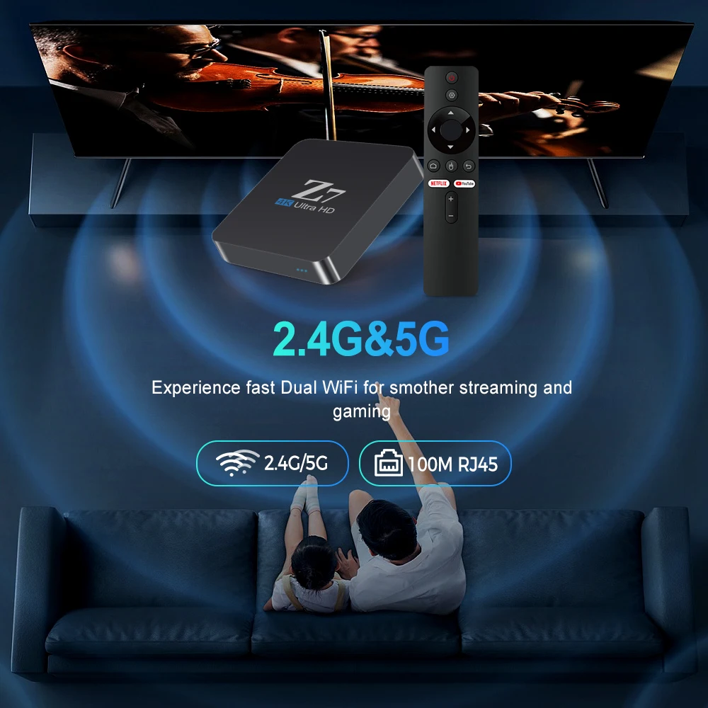 Z7 OEM Smart TV BOX - Android 10.0, 4K, 2.4&5G Wifi