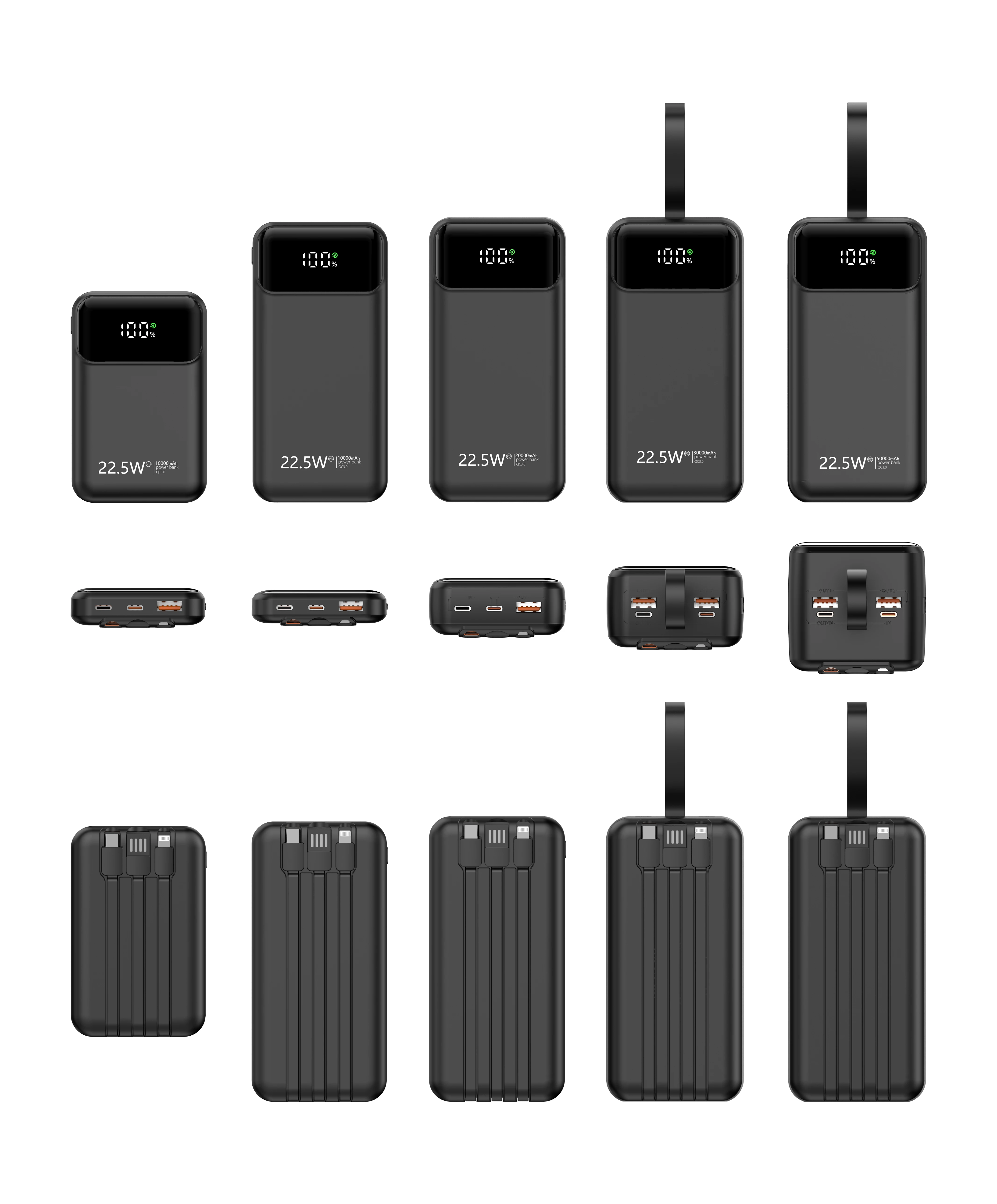 Qc Pd Fast Charging Power Bank 20000mah Portable Mobile Battery Charge