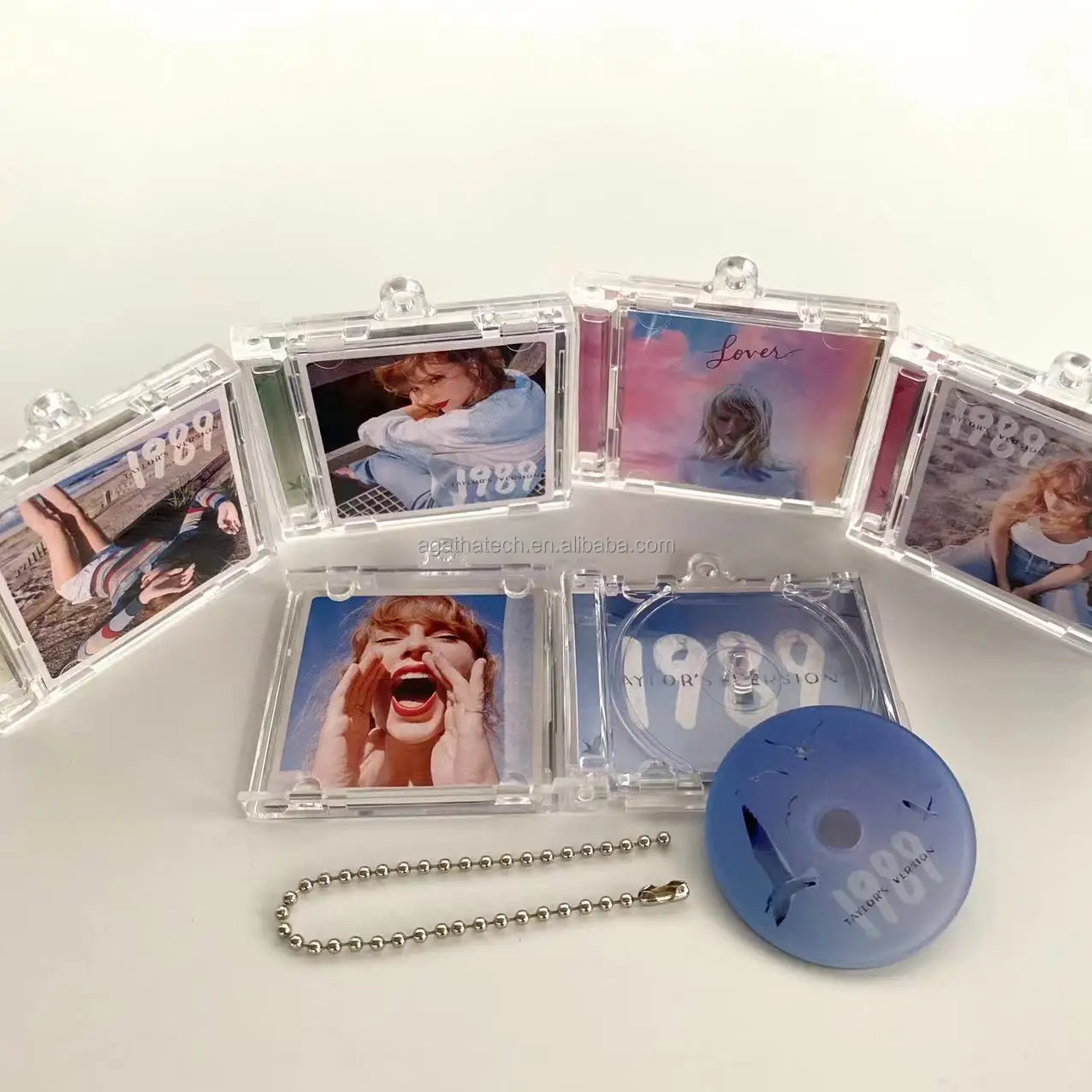 Mini CD Case Keychain - Customizable Fashion Souvenir