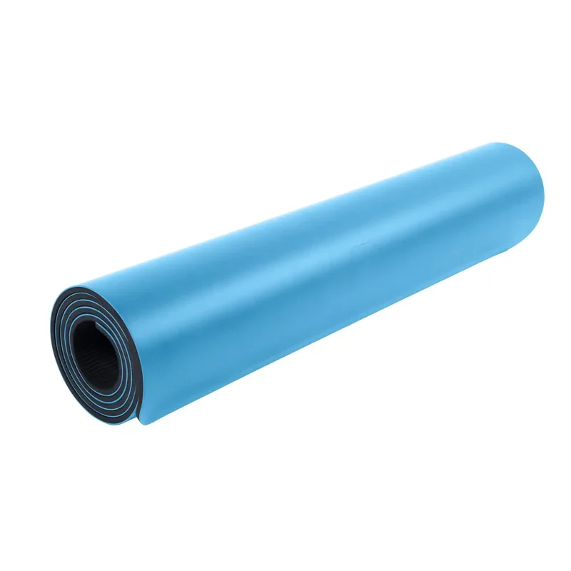 Custom Logo Pattern Sport Home Exercise Light Blue 4mm Pu Yoga Mat