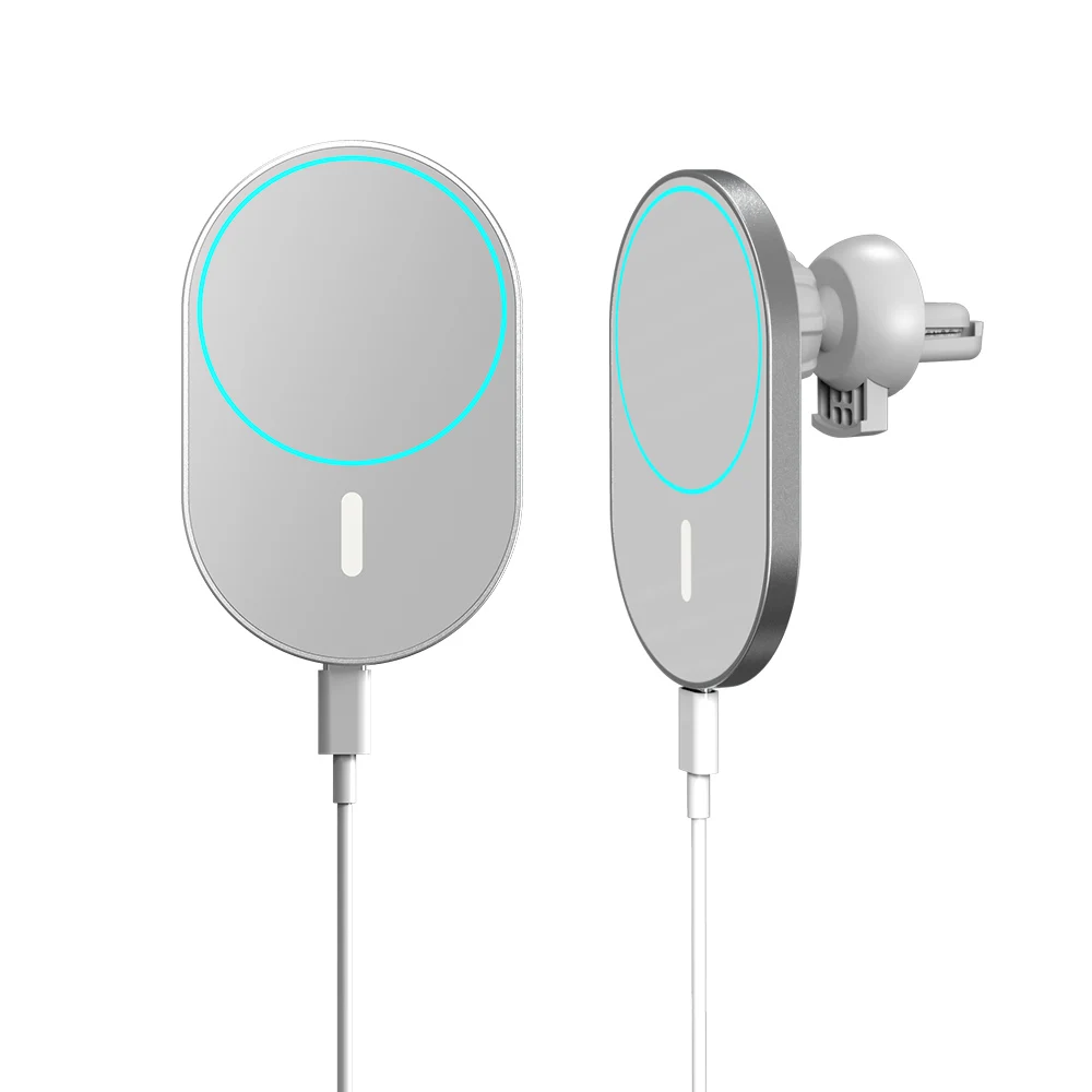 Зарядное устройство Magsaf, 15 Вт, алюминиевое Беспроводное зарядное устройство Magsafing для iPhone 12