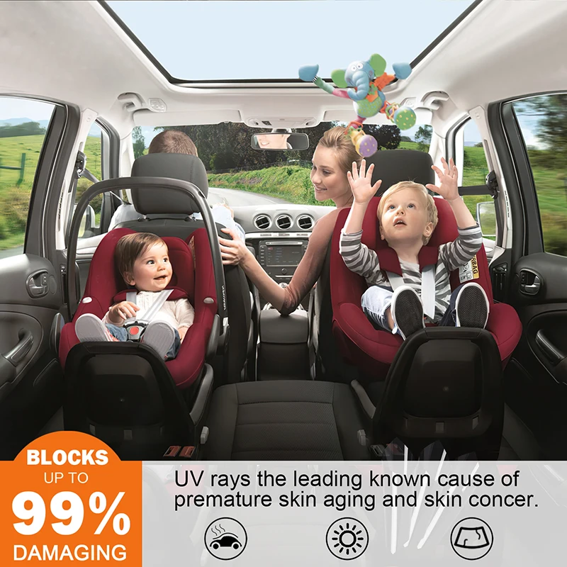 AC VLT 85% Sun Control 2mil Nano Ceramic Tint Clean the air Negative Ion Film Carbon Insulfilm Car Window Tinting Film
