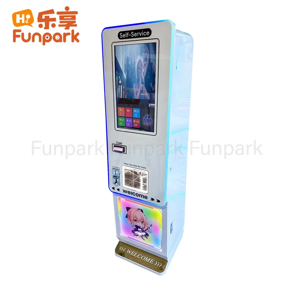 Funpark High Quality Token Coin Exchange Machine Auto Atm Currency Exchange Machine Coin Change Dispenser for Game Center manufacture