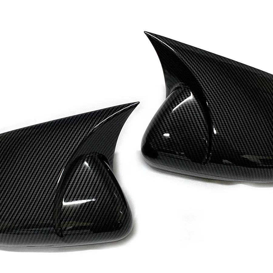 product tiypeor carbon look for vw volkswagen golf 6 rearview mirror cover caps case ox mirror guard covers exterior decoration trims-9