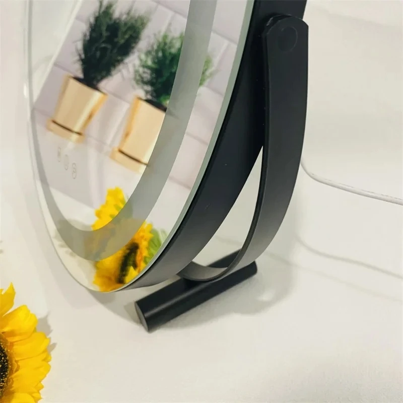 product anti fog smart touch switch bathroom round mirror modern wall led makeup mirror factory price-3