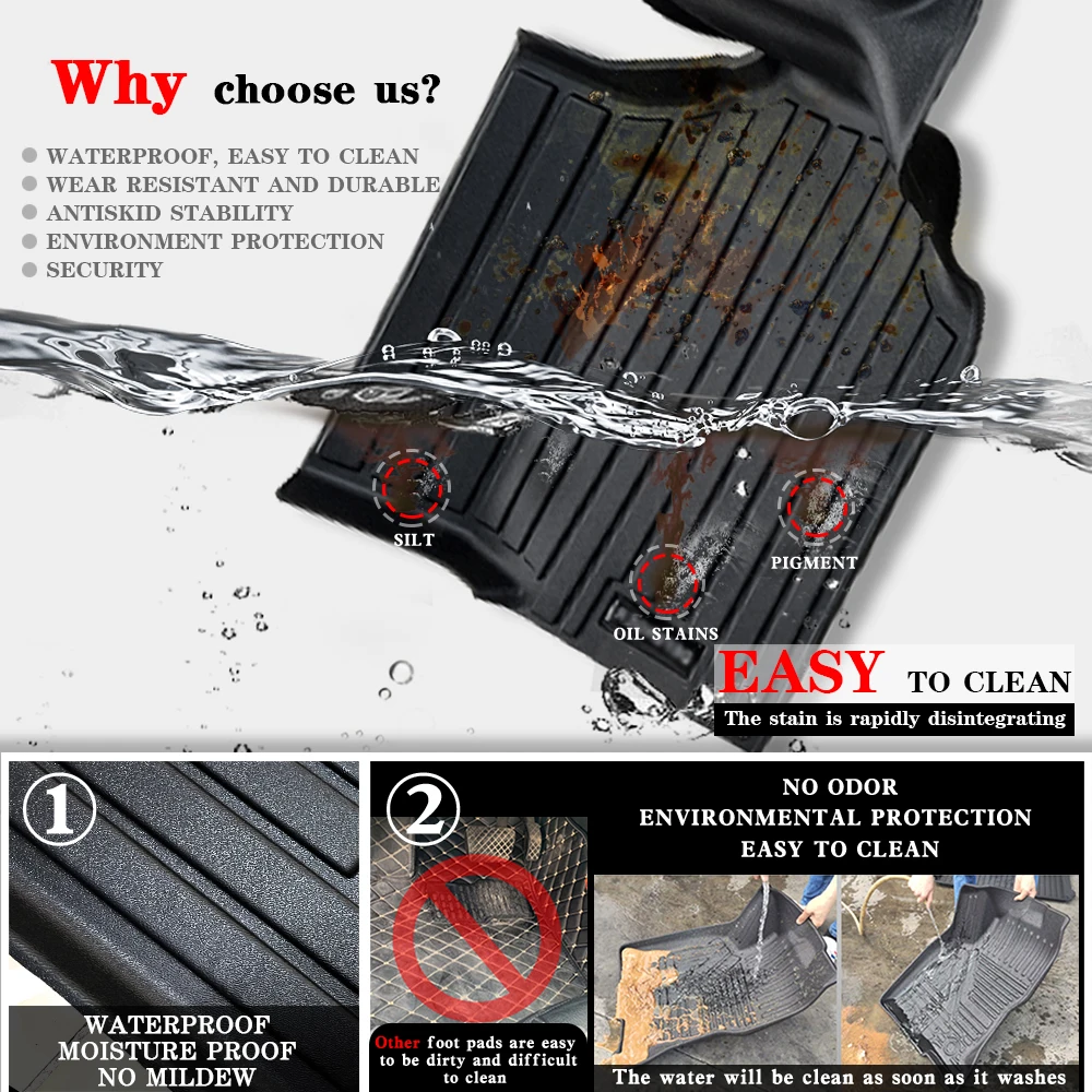 Car Mats for Land Rover Puma Defender 90 110 TDi300 TD5