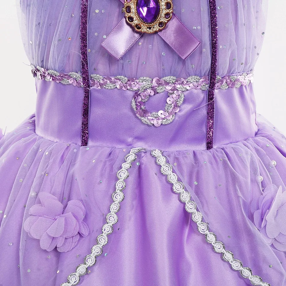 Halloween Princess Anime Show Dresses for Girls Cotton Fairy Character  Dresses with Send Sleeves for Dress up