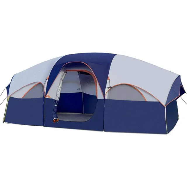 8-Person Double-Layer Family Tent Rainproof Sunproof Customized Waterproof Oxford Fabric with Modern Design for Outdoor Camping