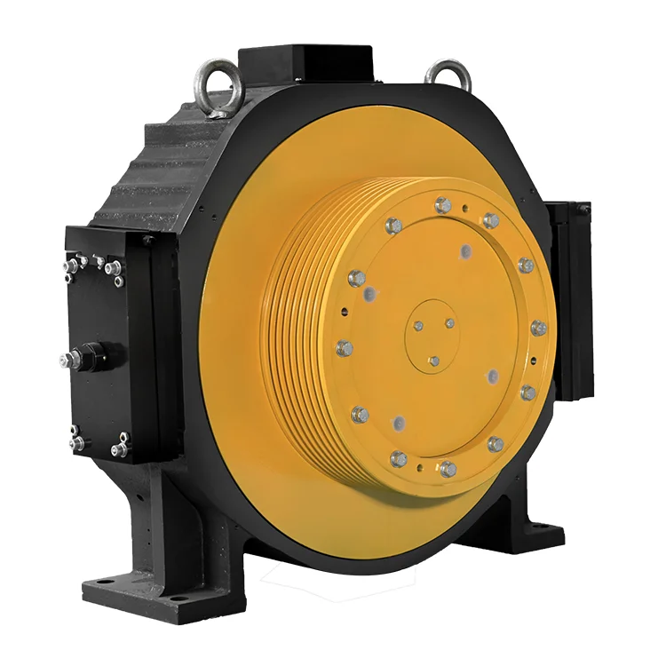 Lift Parts 1000kg Load Elevator Gearless Traction Machine WHY2T0