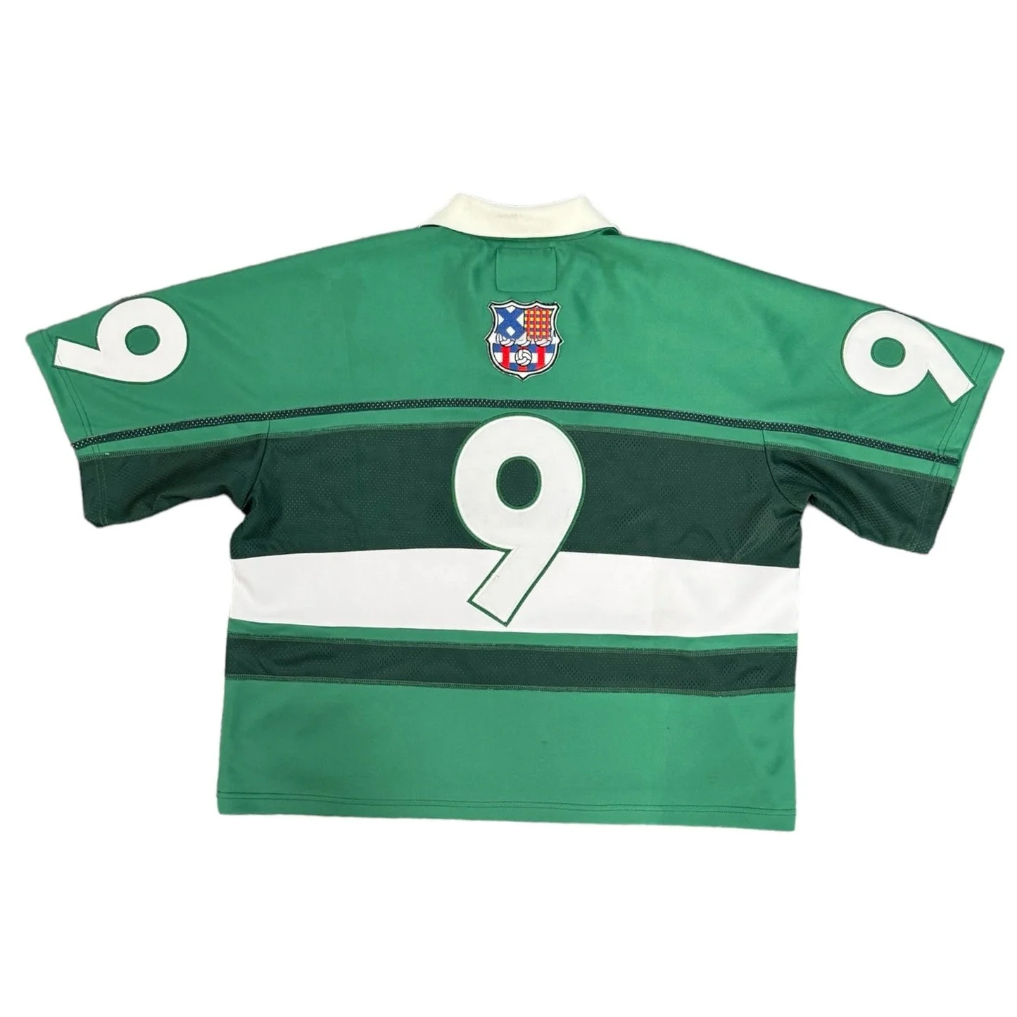 Salati Custom Men's T-shirts Streetwear Boxy Fit Oversized Cotton Retro Mesh Knit Cropped Jersey Shirts Football Soccer Jersey gallery 2