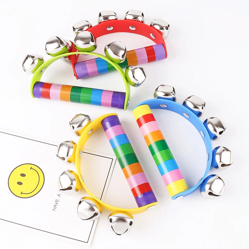 Aleatoire Colore Dessin Anime Bebe Hochet Arc En Ciel Jouet Enfant Landau Berceau Poignee En Bois Activite Cloche 5 Jingle Baton Shaker Hochet Bebe Cadeau Buy Nouveau Ne Bebe Cadeaux Hochet Bebe Cadeau Activite De Bell