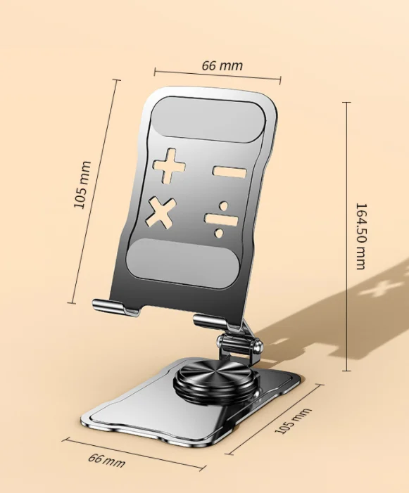 Hot Sale 360 Degree Rotatable Foldable Smart Desk Cell Phone Holder For iPad Tablet Mobile Aluminum Alloy Desktop Phone Stand