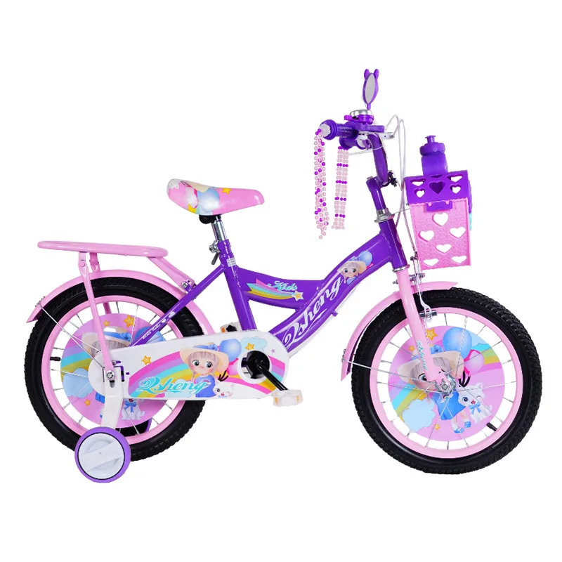 12 14 1618インチ子供用自転車3〜6歳トレーニングホイール女の子