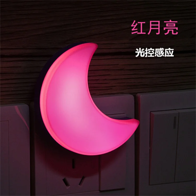 110V 220v Led Plug Light Sensor Control Night Lights Mini  Star Butterfly Novelty Moon Bedroom Lamp for Baby Gift