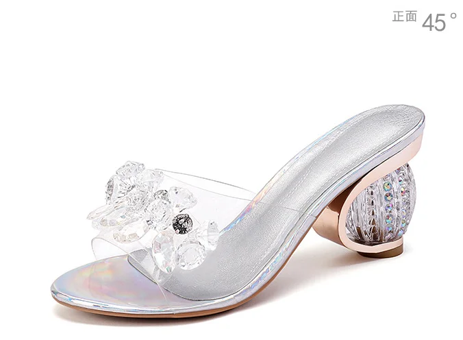 Прозрачные Сандалии JP-2 на каблуке