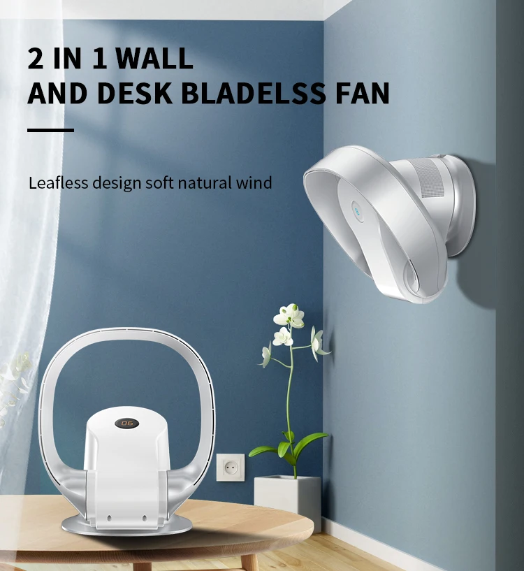 Desk Wall Fan, Electric, Plastic - detail 6