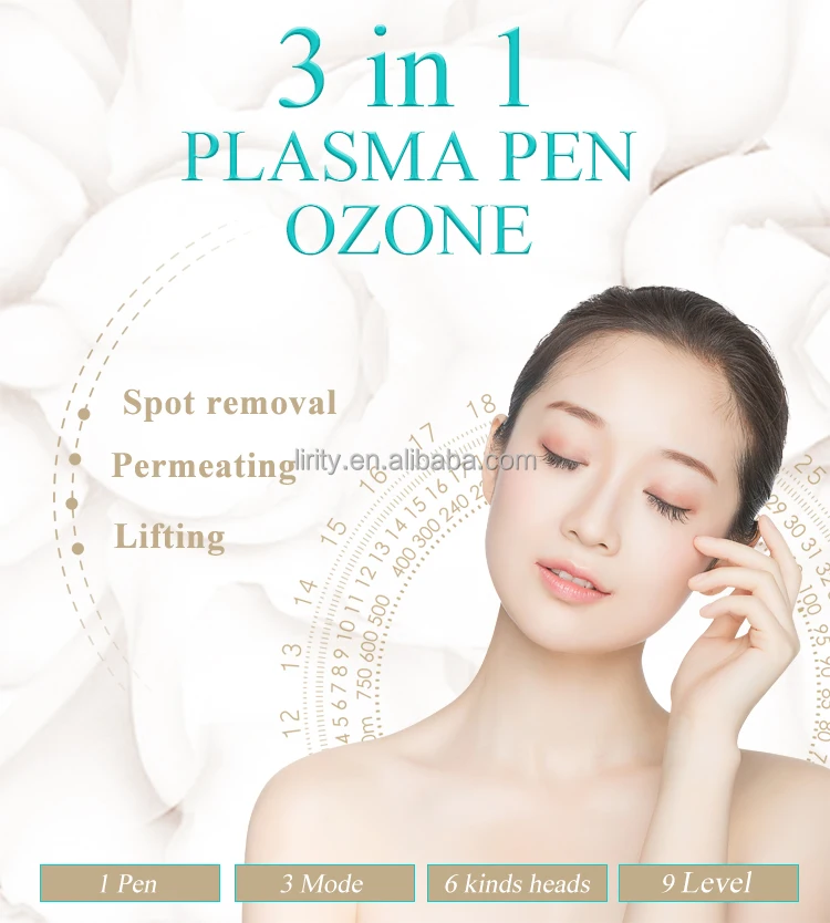 New design 3 in 1 beauty ozone acne treatment plasma pen eyelid lifting jet plasma pen mole removal Wrinkle Remover