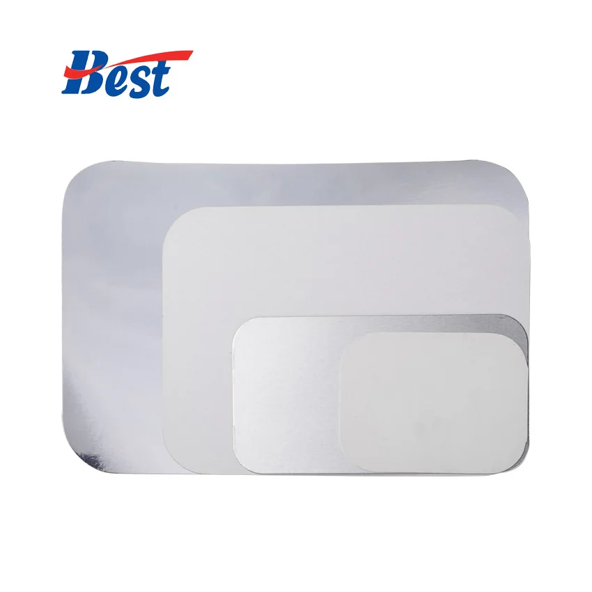 Food Use Customized Sizes Heavy Duty Aluminum Foil Printed Paper Lid Cover