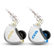 CCA C12 Metal Headset 5BA+1DD Hybrid 12Units HIFI Bass Earbuds in Ear Monitor Headphones Noise Cancelling Earphones