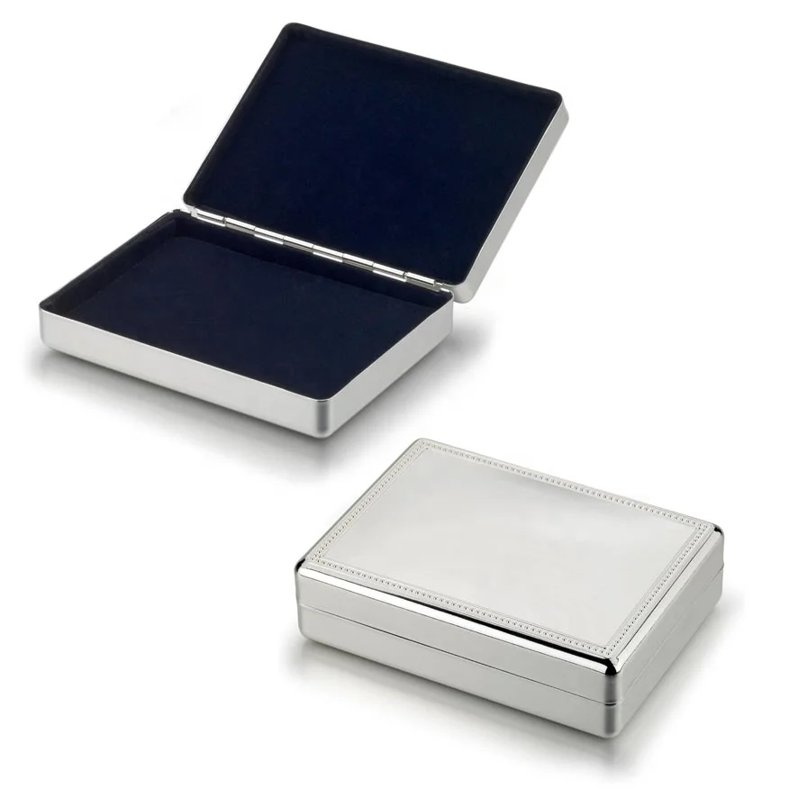Classic Design Metal Keepsake Box Personalized Rectangle Trinket Box ...