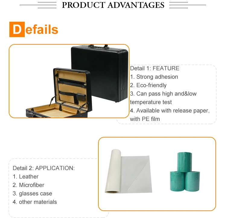 Transparent TPU Hot Melt Adhesive Film with 100~120℃ Temperature Range and 1400mm Customizable Width