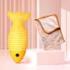 Sleeping with fish coffee small blanket