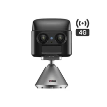 PIR Motion Detection Dual Lens 2MP 1080P Full HD Two Way Audio Magnetic Installation IP Mini Camera 4G SIM Card