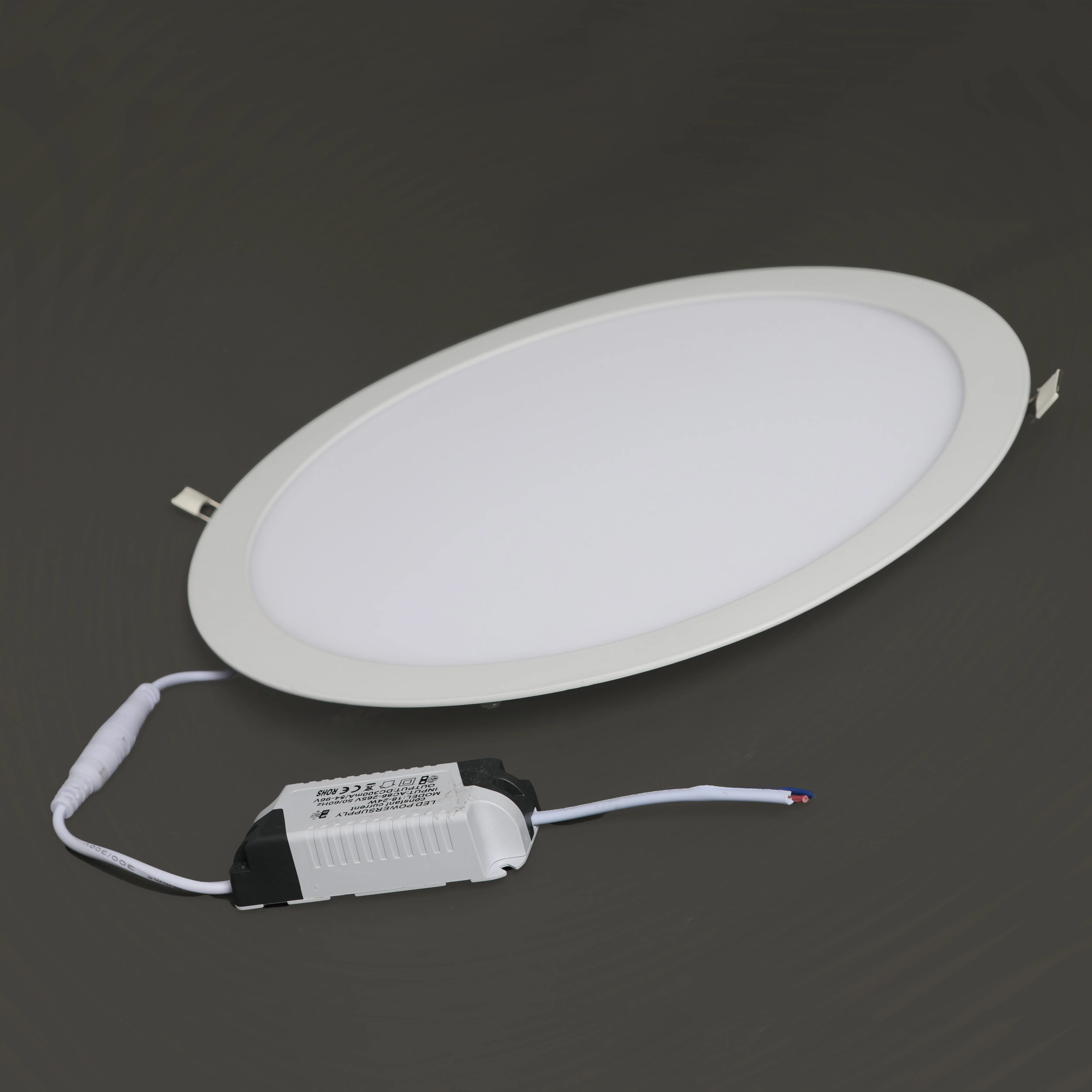 6w 18w slim thin  round recessed down led ceiling panel light bulb lamp