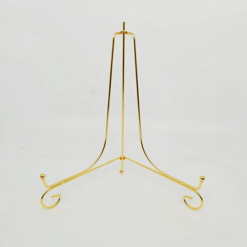 4 Inch Gold Plated Stands Iron Easel Picture Frame Holder For Home