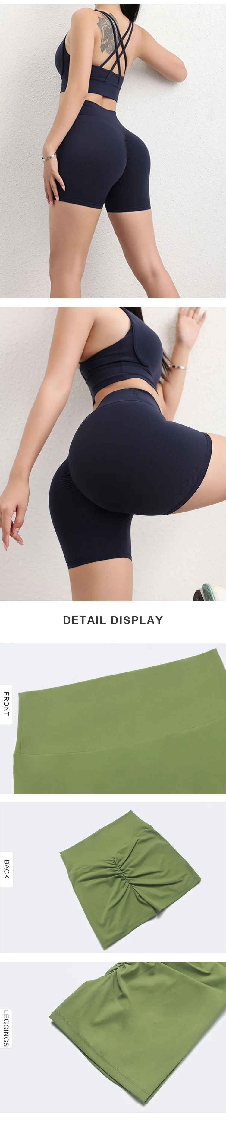 Sk920 Gym Wear Buttery Soft Scrunch Butt Yoga Shorts High Waist