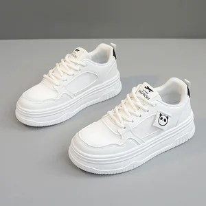 F162 Made in China Fashion Trend Women's Shoes Summer Mesh Breathable Leisure Sports Thick Soles Heightening White Shoes