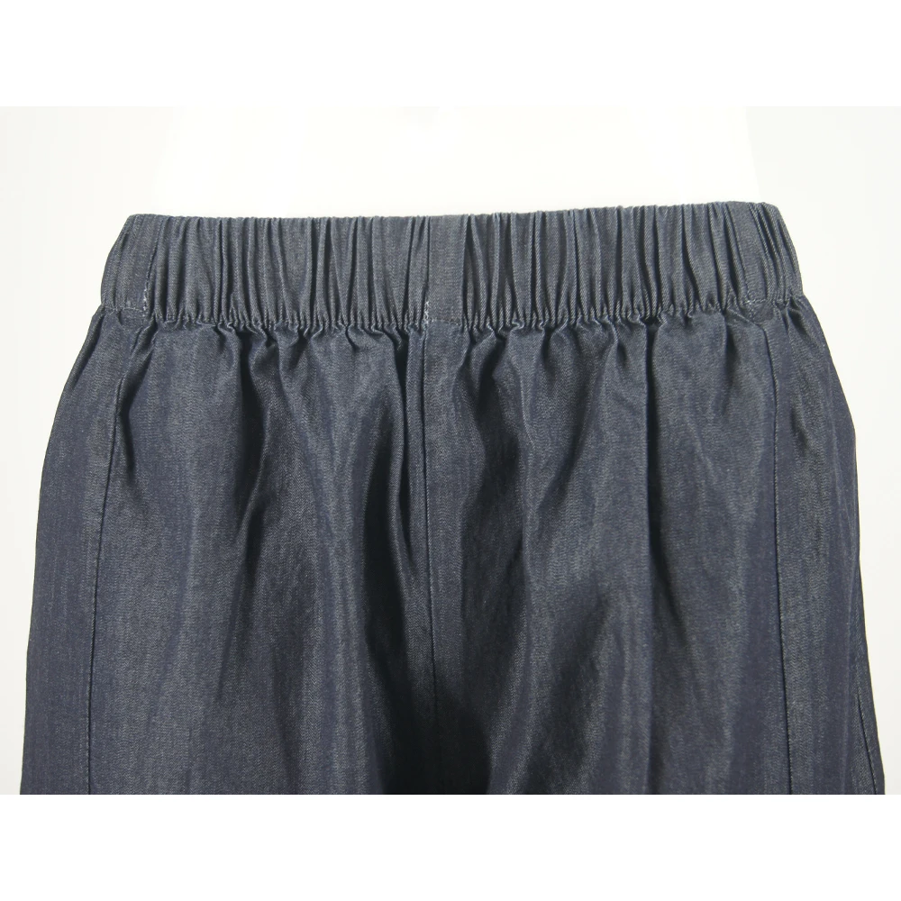 Wide Leg Navy Jeans High Waist Loose Casual Trousers Trendy Streetwear for Ladies with Comfortable Fit