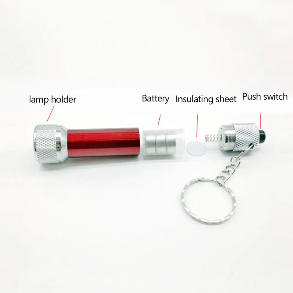 4 Mini Torce LED Ricaricabili USB Con Portachiavi - Impermeabili IPX8, Piccole E Leggere Per Campeggio Ed Emergenze - 2