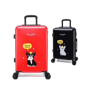 Wholesale High Quality Customized Fashion Different Pattern Design Printing Travelling Bags Trolley Luggage