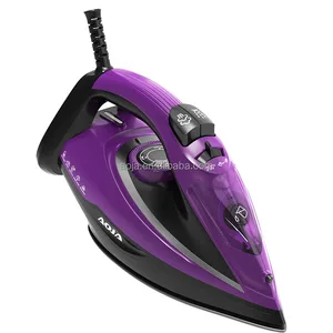 Full Function Steam Iron 2000-3200W Anti-Drip Vertical Steam Self-Cleaning Ceramic Soleplate Iron for Daily Household Use