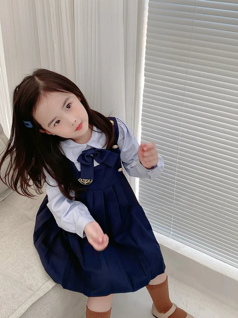 Fall 2022 Sweet Girls Uniform Dress Back to School Outfit