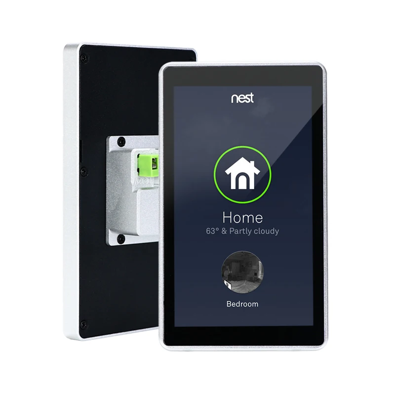 Sunworld Aluminum Alloy Smart Switch Android 11 Smart Home Products Wall Mount Control Panel Embedded IPS Touch Control Panel
