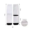 White Terry Black Heel 36cm