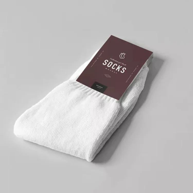Hot Sale Custom Socks Package Custom Brand Design Sock Packaging Custom Wholesale Paper Band Sock Packaging
