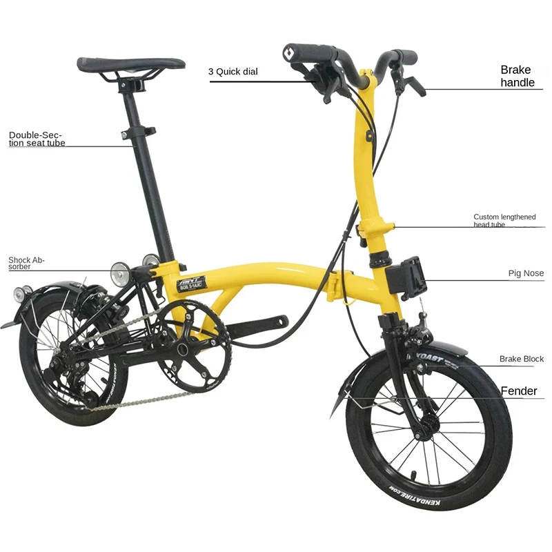 MINT BOB 3-14K 14インチ 3速ギア ミニ三つ折り自転車| Alibaba.com