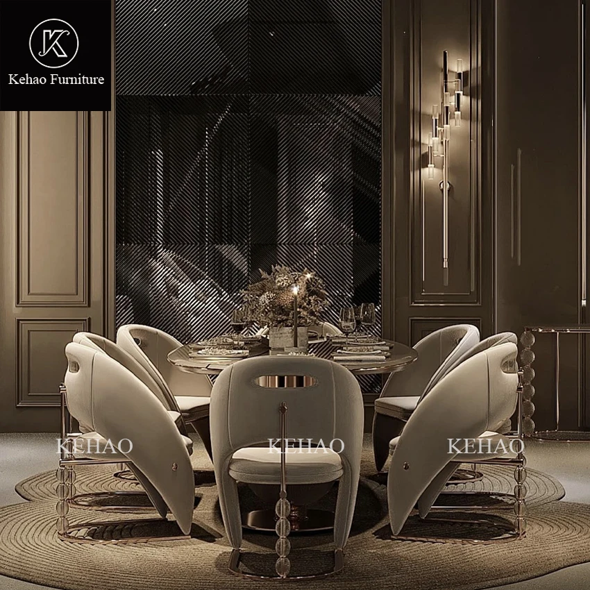 Alibaba.com: Nordic Designer Villa Light Luxury Dining Chairs, Modern ...