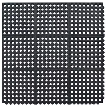 Interlocking Mats with Holes Antifatigue Drainage Mats Drainage Rubber Floor Mat Outdoor Protection