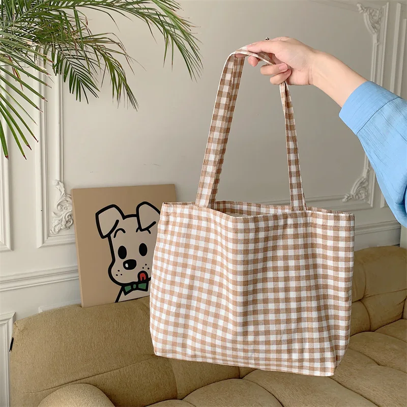 [Clove]★24SS★韓国大人気 ★Gingham Tote Bag Clove]☆24SS☆韓国大人気 ☆Gingham Tote Bag (clove/トート
