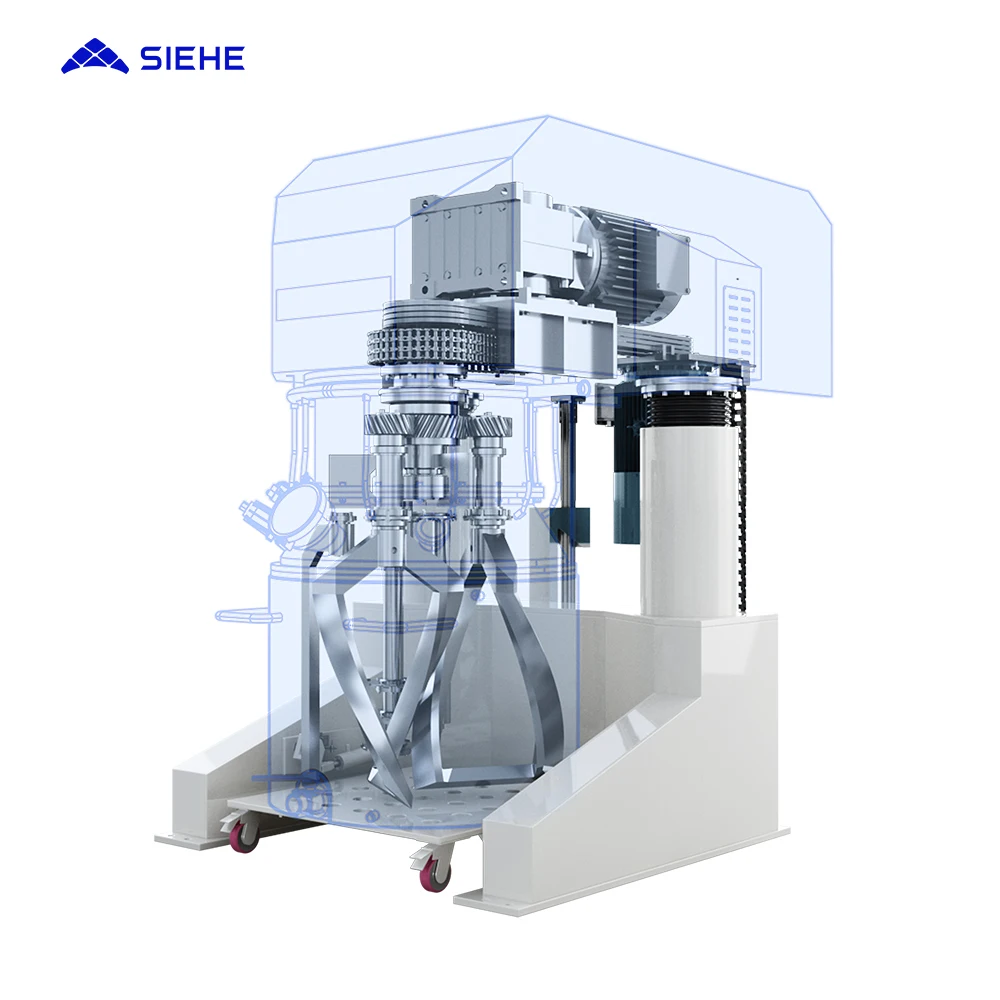 Toothpaste Making Machine Vacuum Planetary Mixer for Cosmetics With Heater