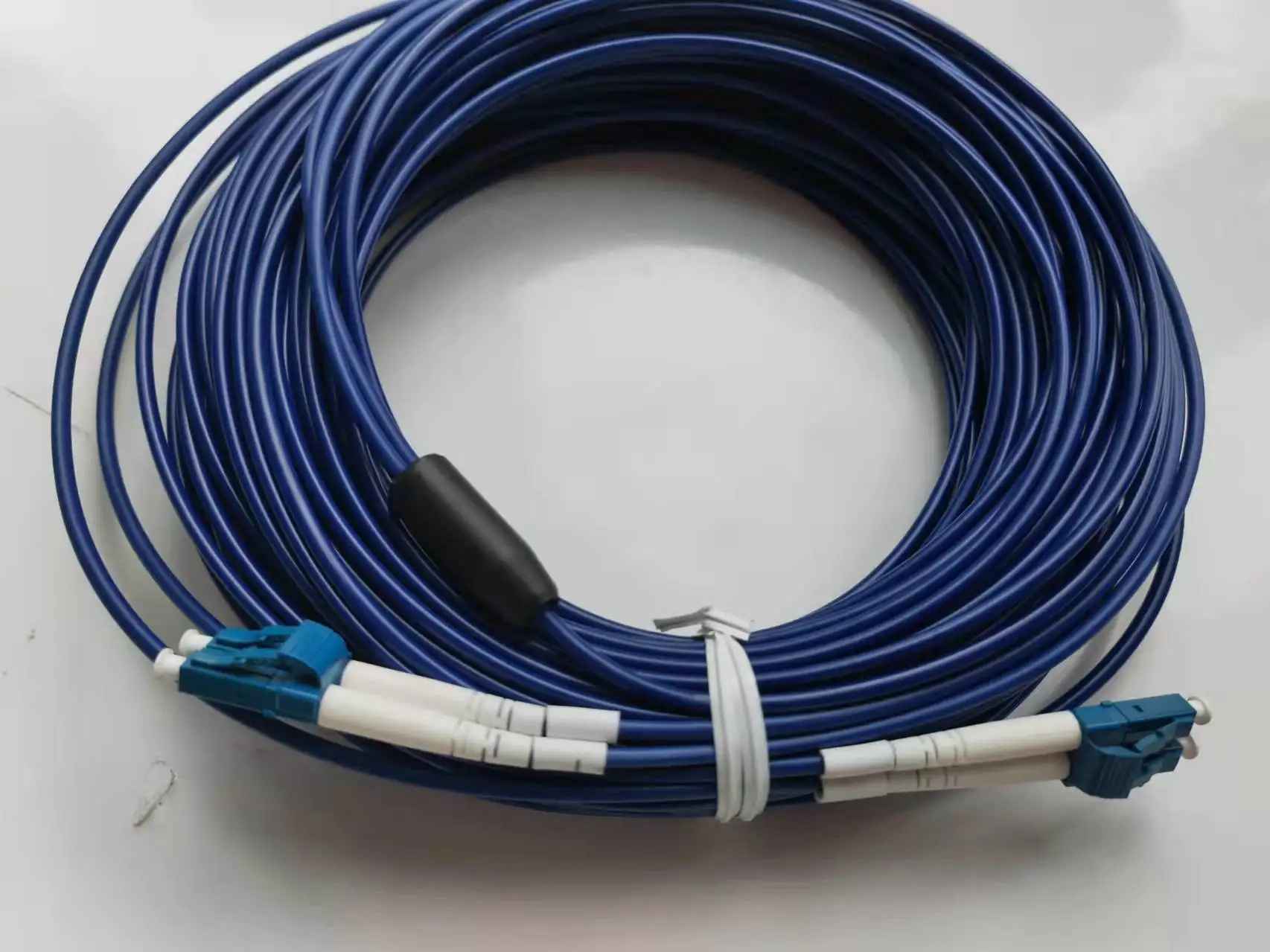 1m Duplex 9/125 Os2 Lc To Lc 2 Fibers Armored Fiber Patch Cord Outdoor ...
