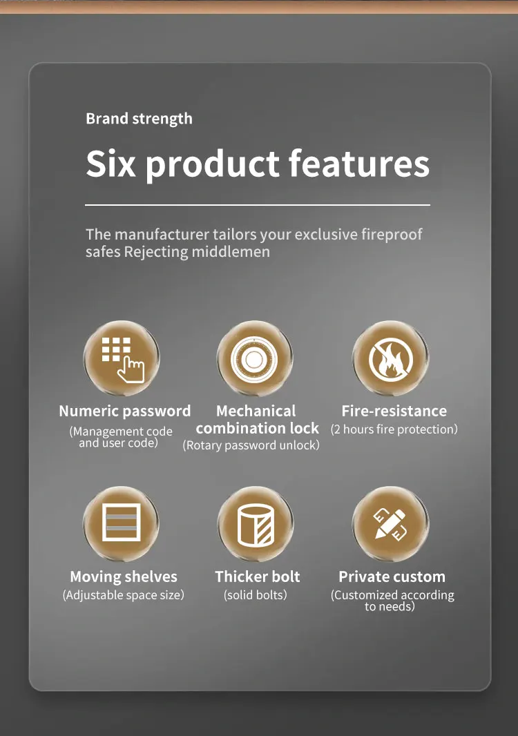 CEQSAFE High Quality Metal Safe Box Steel Storage Electronic Safe Box With Intelligent Password Lock for Office Home Use Chubb Safes manufacture