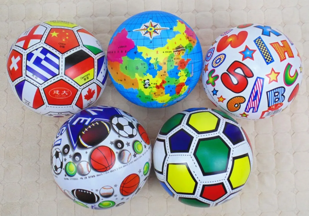 Colorful Small Sports Balls PVC Inflatable Vinyl Ball Wholesale Beach Ball for Children Play