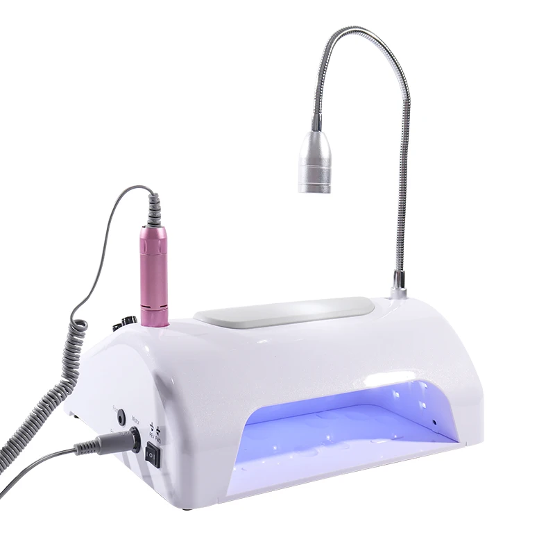 5 in 1 Electric Nail Drill Polisher BQ-777 UV LED Lamp Gel Dryer