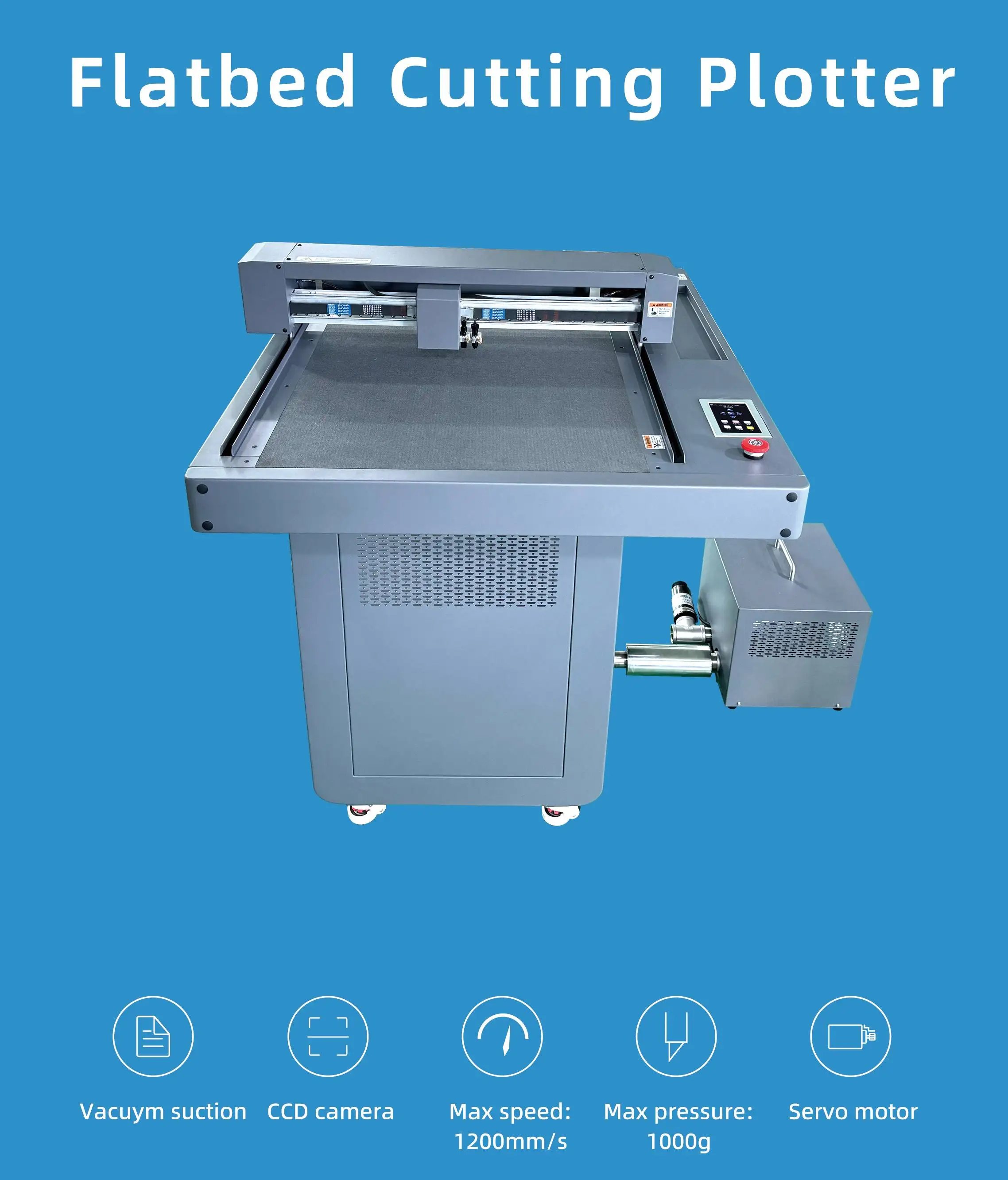 FC-7050PRO Automatic Digital High Precision Flatbed Paper Die Cutting Machine with CCD Camera